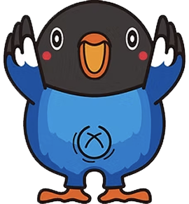 吉備中央町マスコットキャラクター「ブッポウソウのへそっぴー」